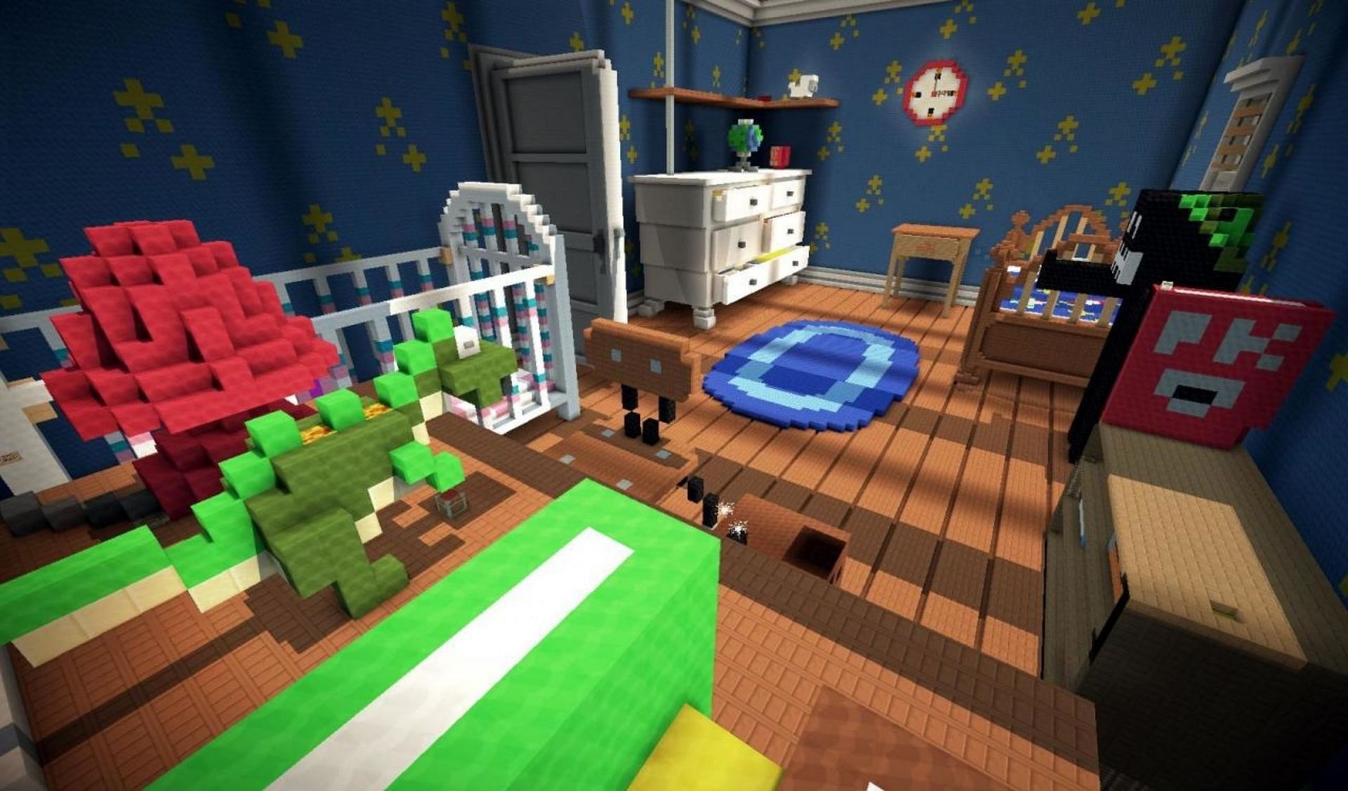Andy&#039;s room lovingly recreated in Minecraft (Image via PitchBlackPL/PlanetMinecraft)