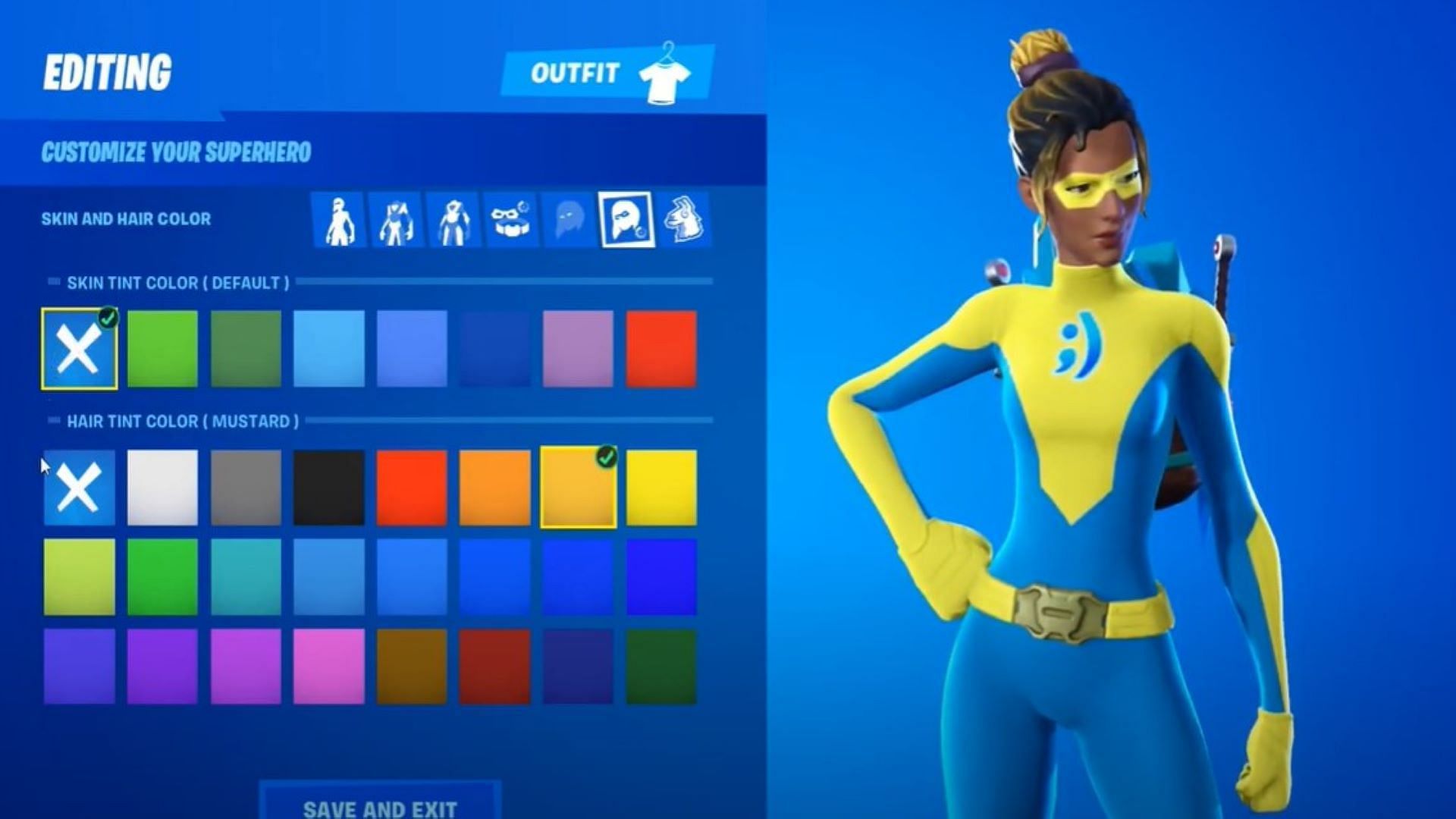 Blue and yellow variant of Joltara skin (Image via Merry&amp;Perry/YouTube)