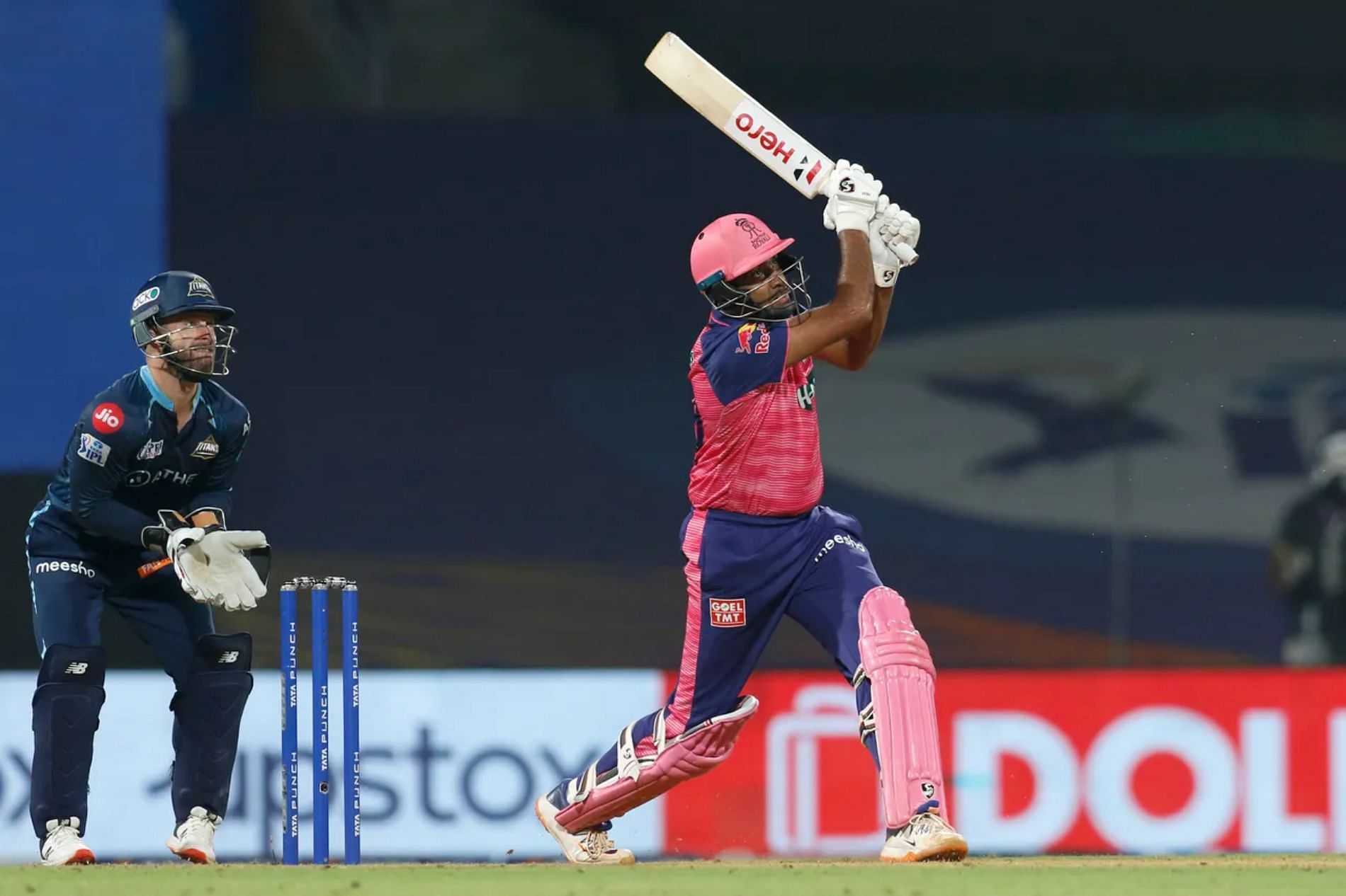 Ravichandran Ashwin batted at No.3 against Gujarat. Pic: IPLT20.COM