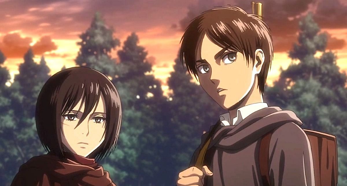 Eren and Mikasa (Image via Attack on Titan)