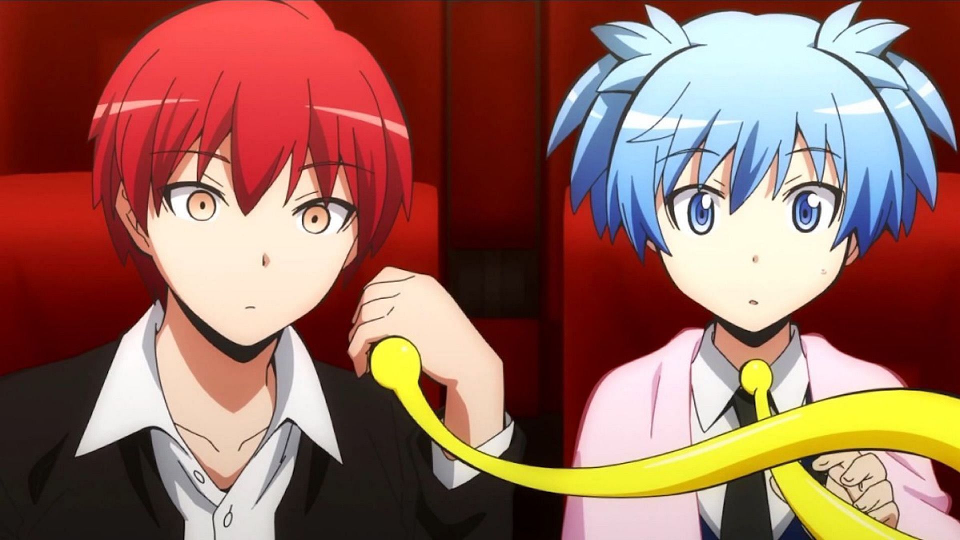 Akabane loves violence in the Assassination Classroom anime (Image via Lerche)