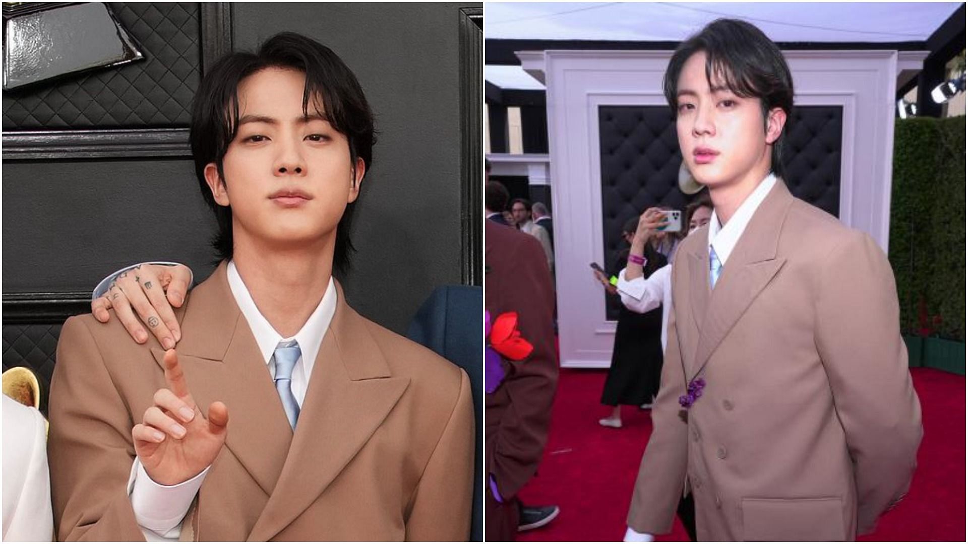 Here's Why BTS' Jin Is Wearing a Cast on His Hand at Grammys 2022: Photo  4738728, 2022 Grammys, BTS, Grammys, Jin Photos
