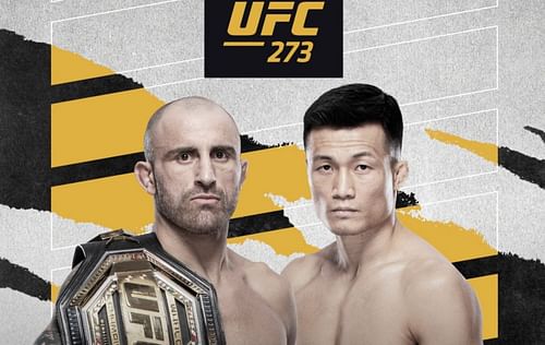 Alexander Volkanovski (left) & Chan Sung Jung (right) [Image Credits- @UFC on Facebook]