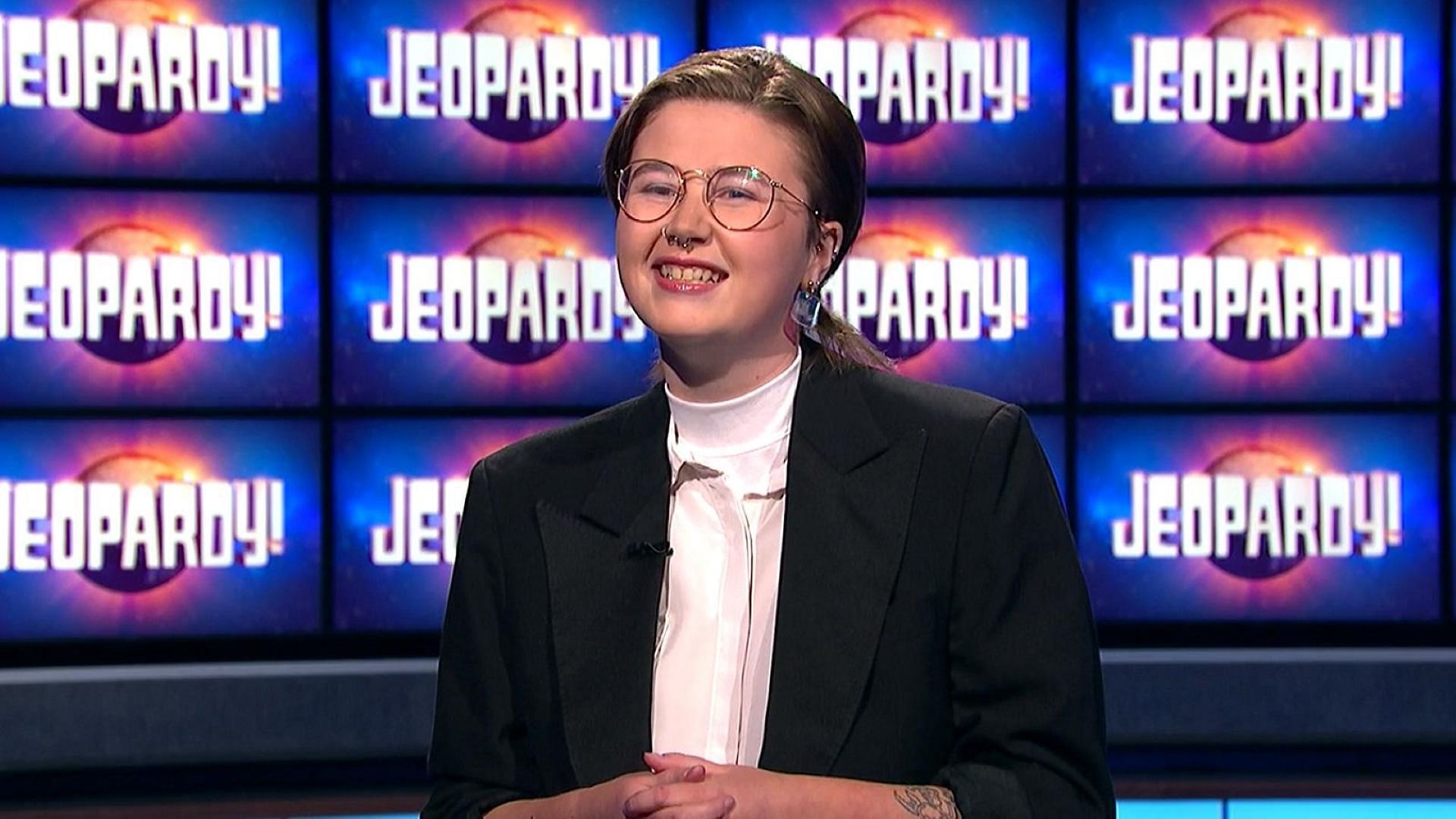 Mattea Roach in Jeopardy! (Image via jeopardy.com)