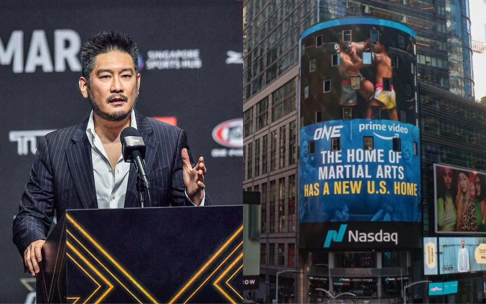 ONE and its CEO Chatri Sityodtong (left) made a major 5-year deal with Amazon Prime Video. (Images courtesy of ONE Championship)