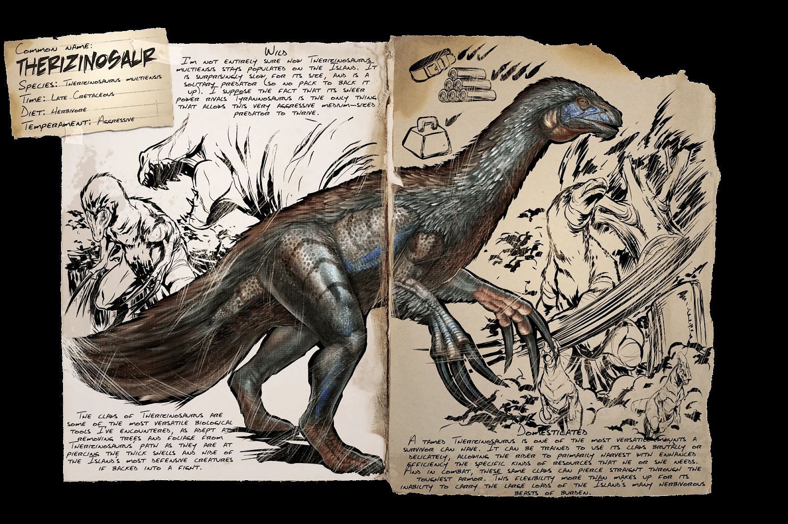 Therizinosaur (Image via ark.fandom.com)