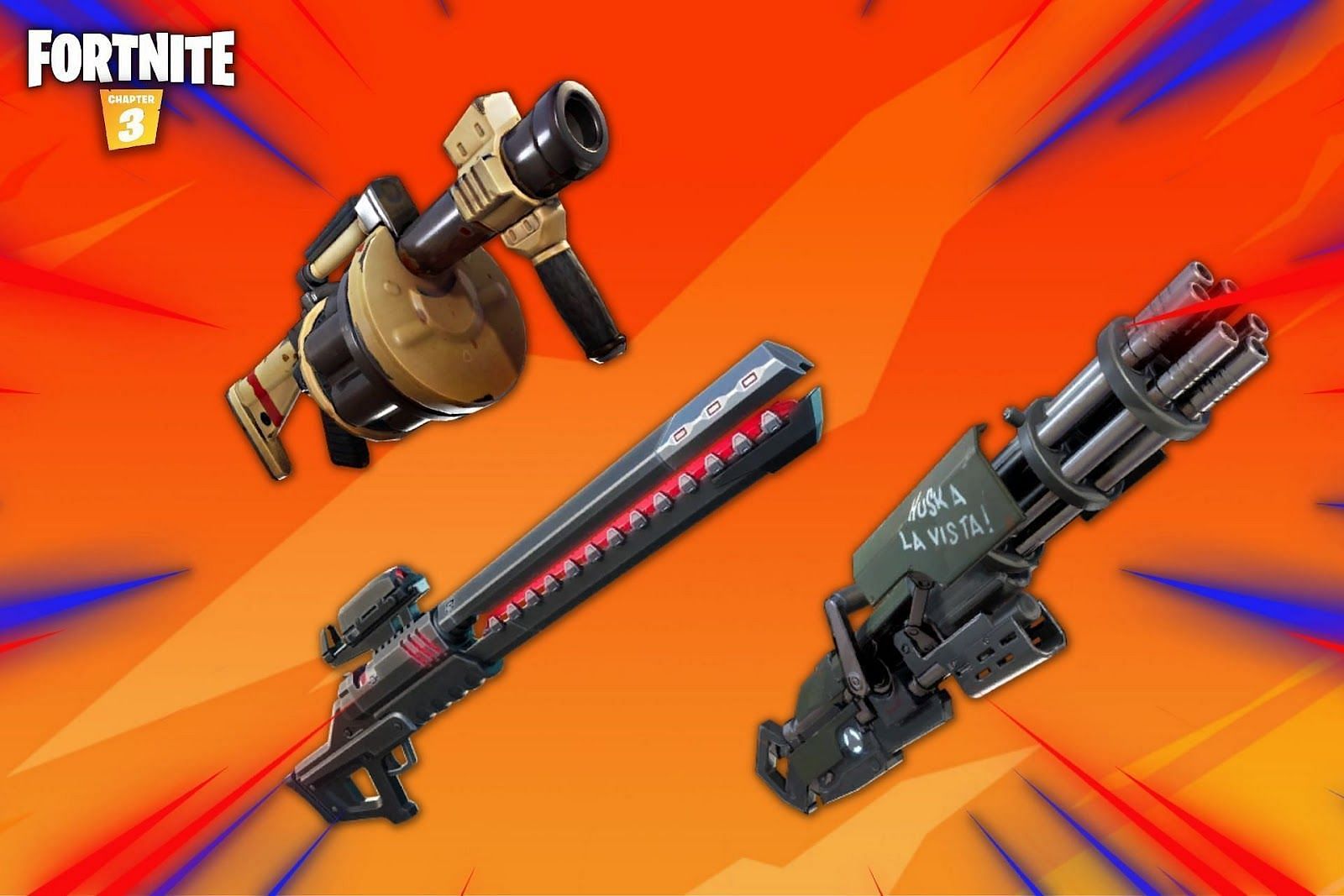These vaulted weapons need to be set free in Fortnite&#039;s Zero-Build mode (Image via Sportskeeda)