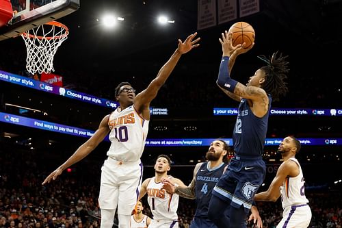 Ja Morant carried Memphis to victory after scoring on an acrobatic lay-up against Phoenix in their last meeting.