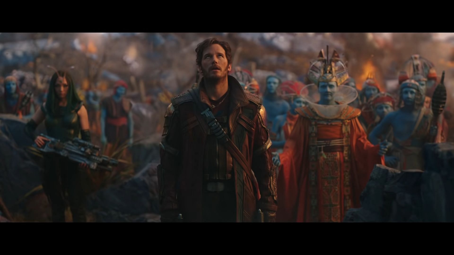 The blue aliens in the teaser (Image via Marvel Studios)