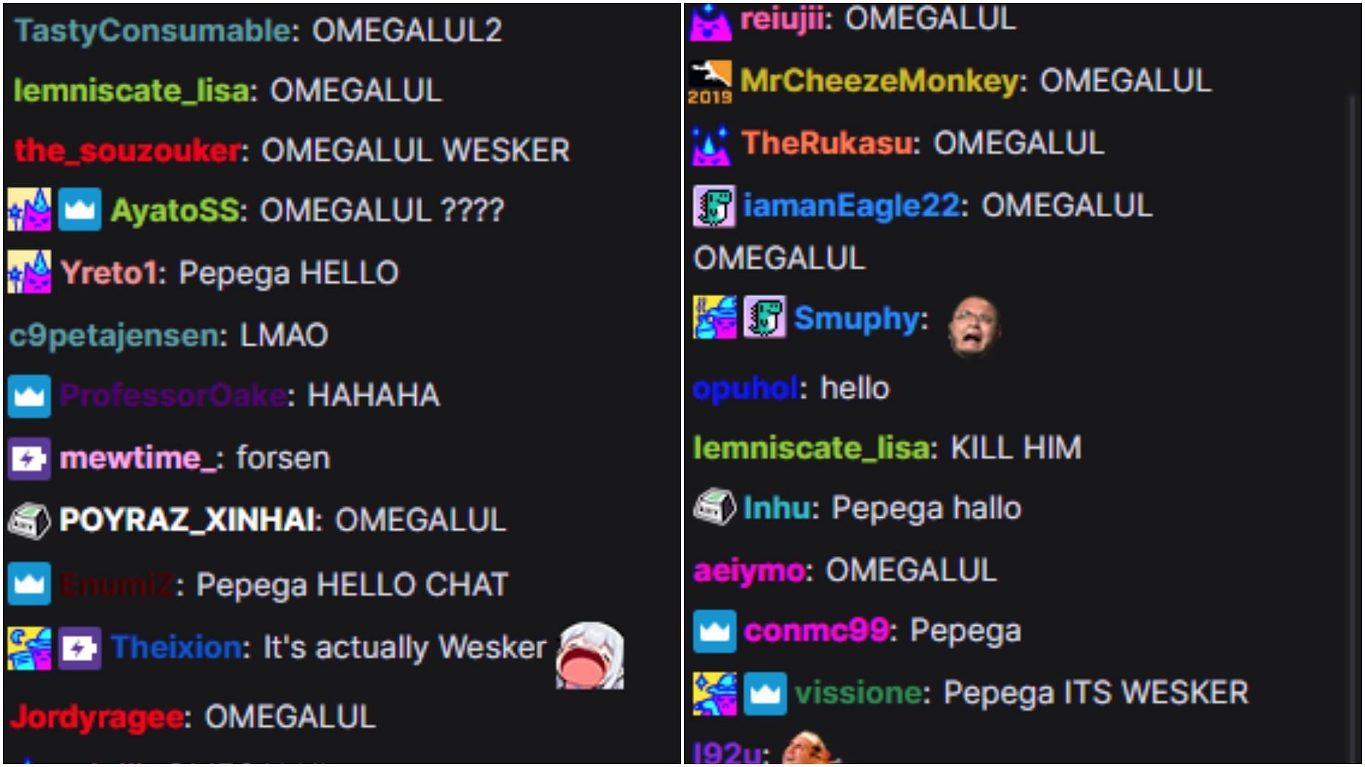 Chat reacting to the moment (Image via Twitch/Sodapoppin)