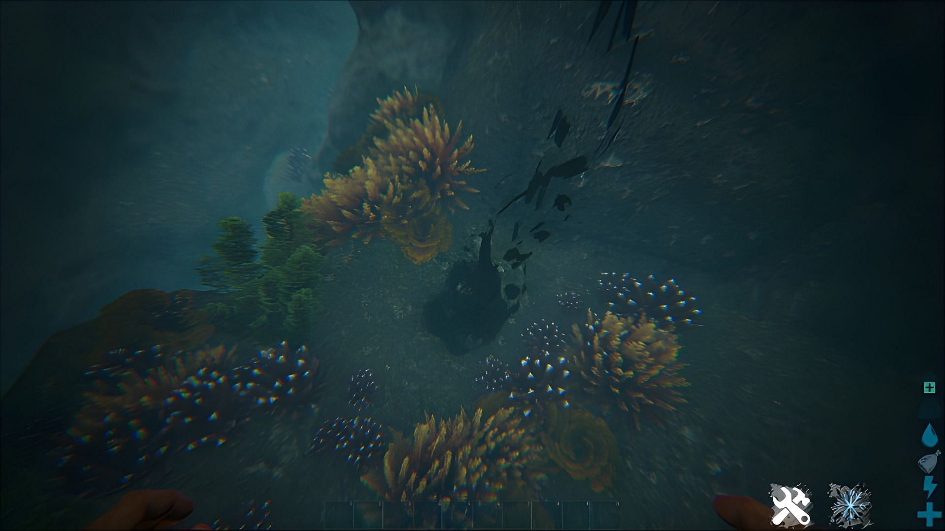 Underwater oil rocks (Image via Sportskeeda)