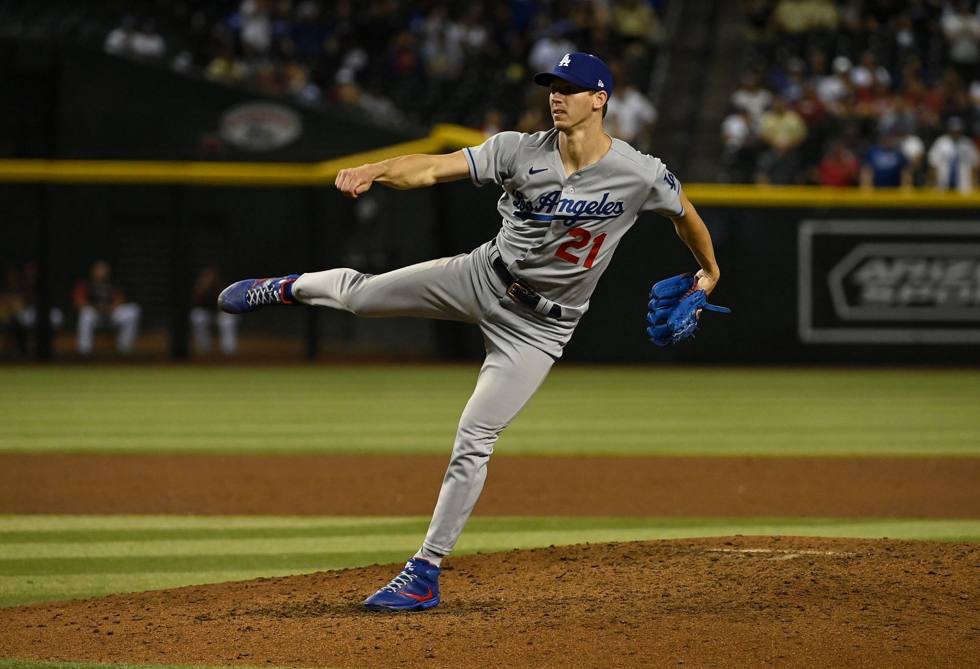 Los Angeles Dodgers starter Walker Buehler had 10 strikeouts in his complete game shutout, the first in the league this season.