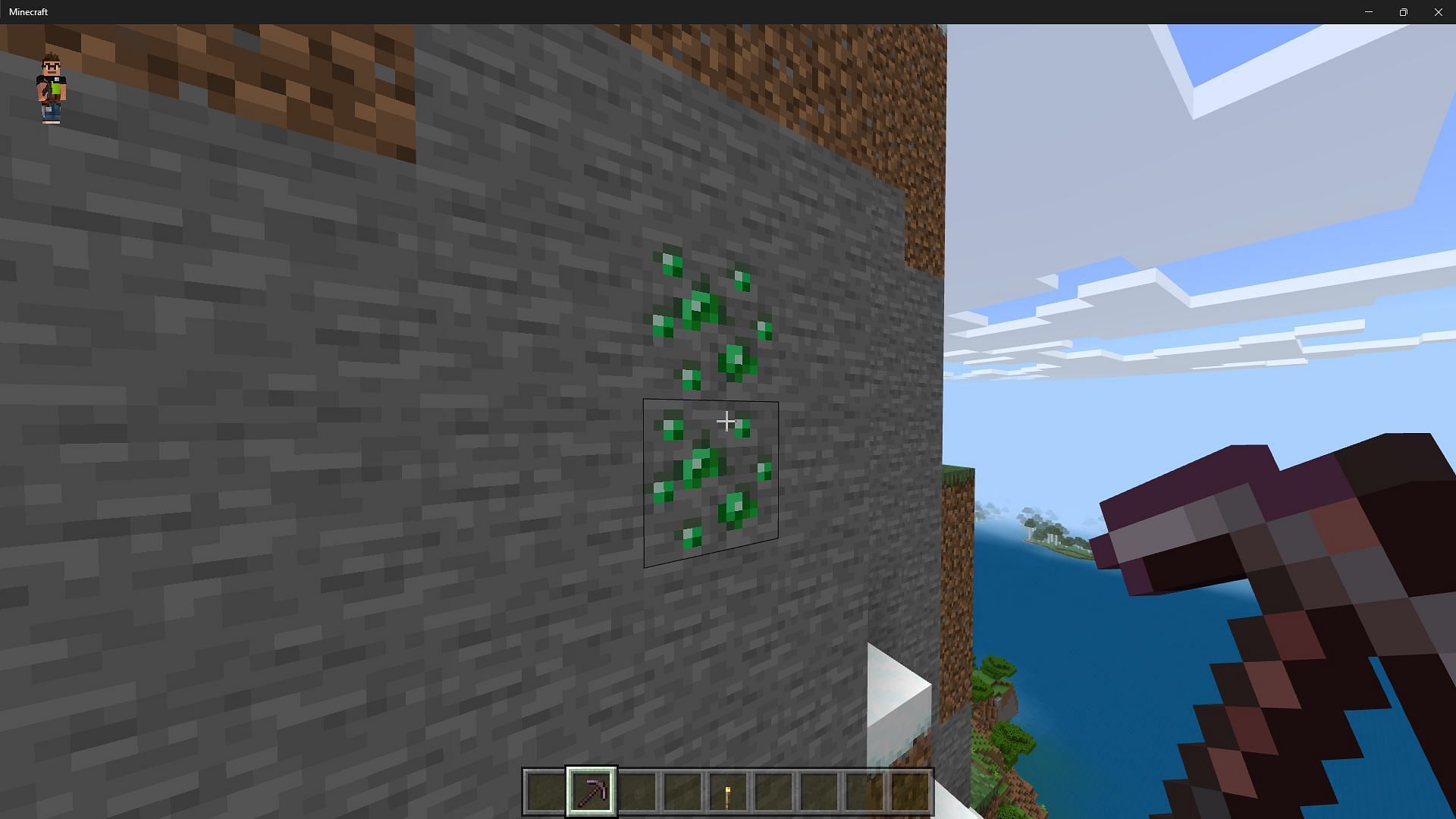 Emerald (Image via Minecraft Bedrock Edition)