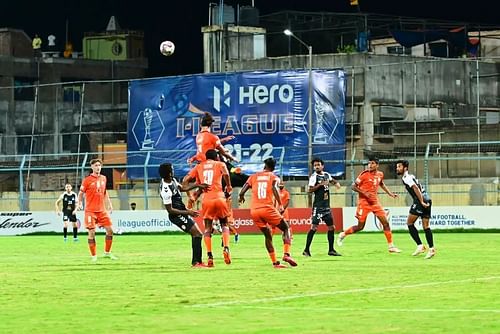 Mohammedan SC in action against RoundGlass Punjab FC in the I-League (Image Courtesy: I-League Instagram)