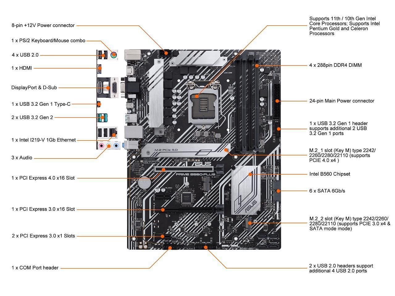 Intel b560 материнская плата. ASUS Prime b560-Plus. Motherboard ASUS Prime b560 Plus ATX/lga1200/ddr4. ASUS Prime b560m-k /lga1200,b560,USB3.2 gen1,MB. ASUS Prime b360 Plus схема.