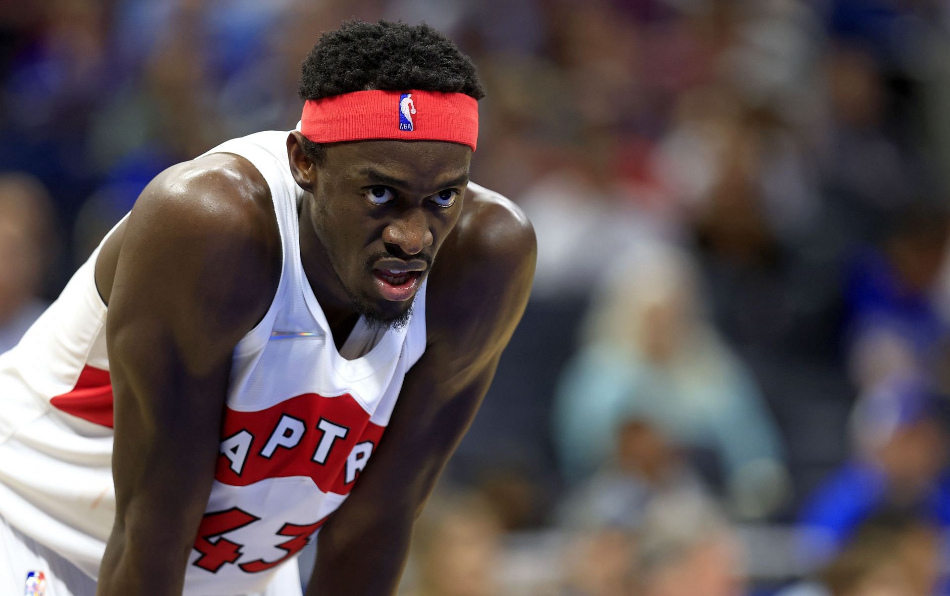 Pascal Siakam of the Raptors against the Orlando Magic