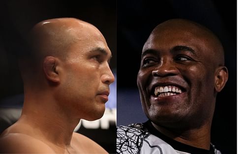 .B.J. Penn (left), Anderson Silva (right)