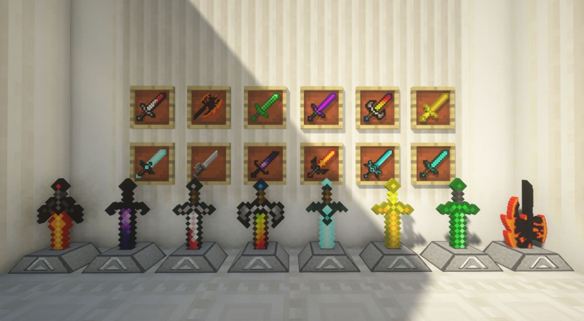 Too Many Weapons allow players significantly more freedom when it comes to combat (Image via Seltak-Studio/PlanetMinecraft)