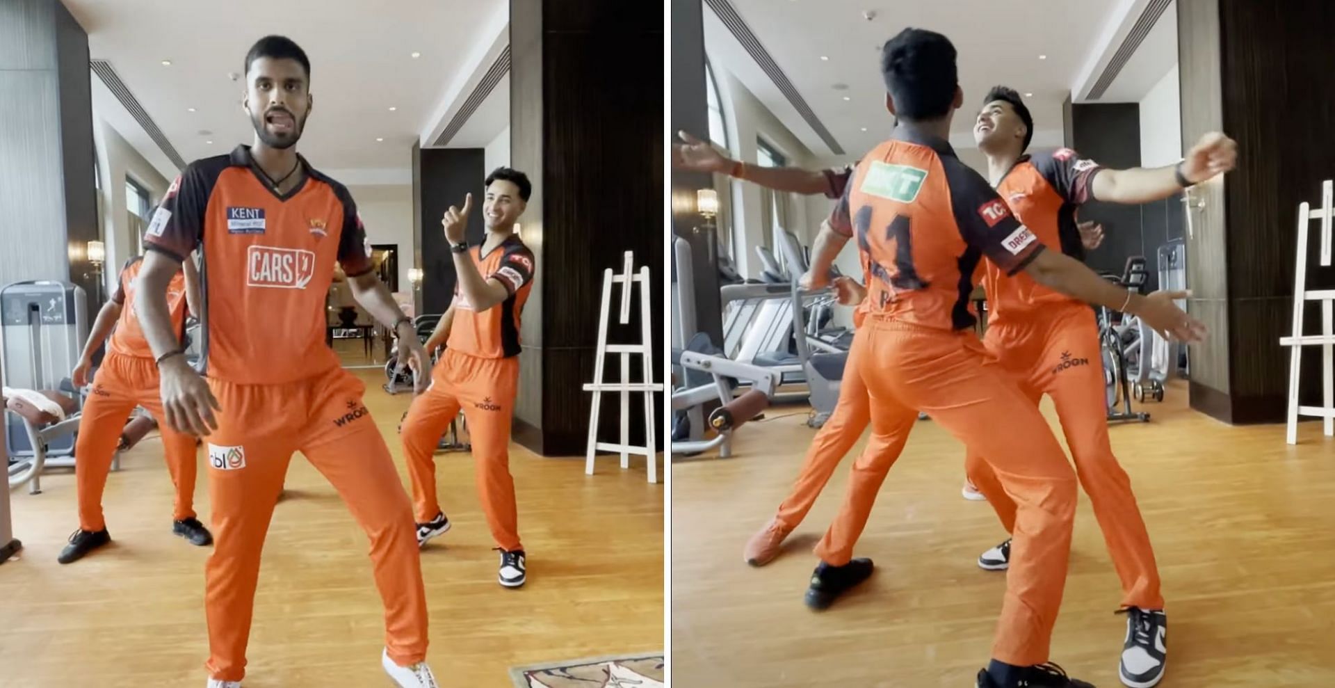 Sunrisers Hyderabad cricketers showcase their dance moves (Credit: Instagram/SRH)