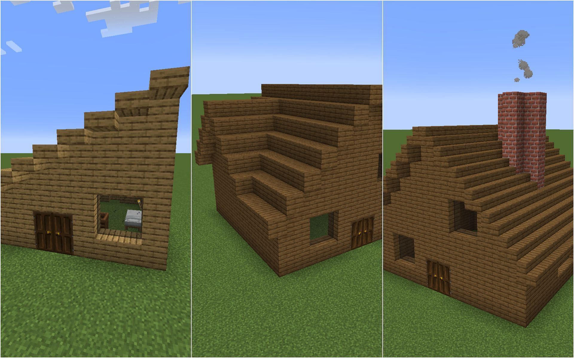 Basic roof ideas (Image via Minecraft)