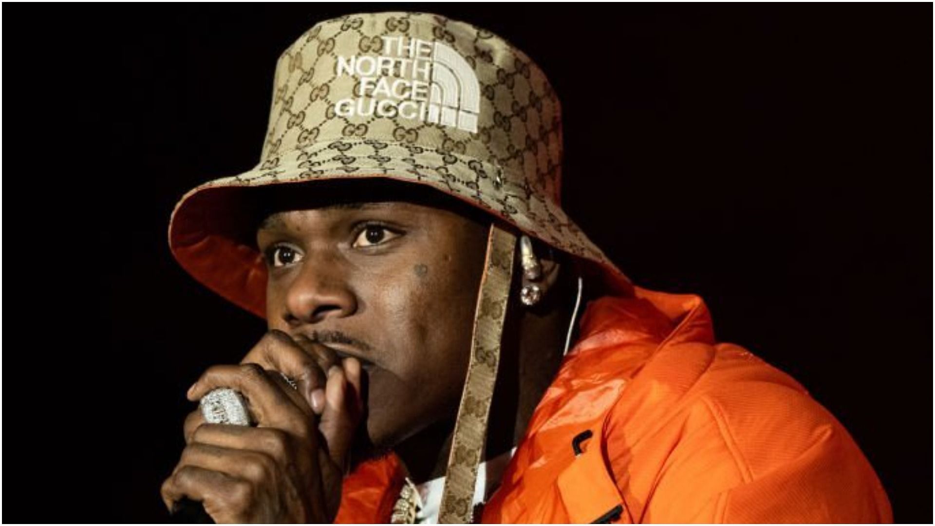 DaBaby was criticized for trying to kiss one of his female fans (Image via Scott Dudelson/Getty Images)