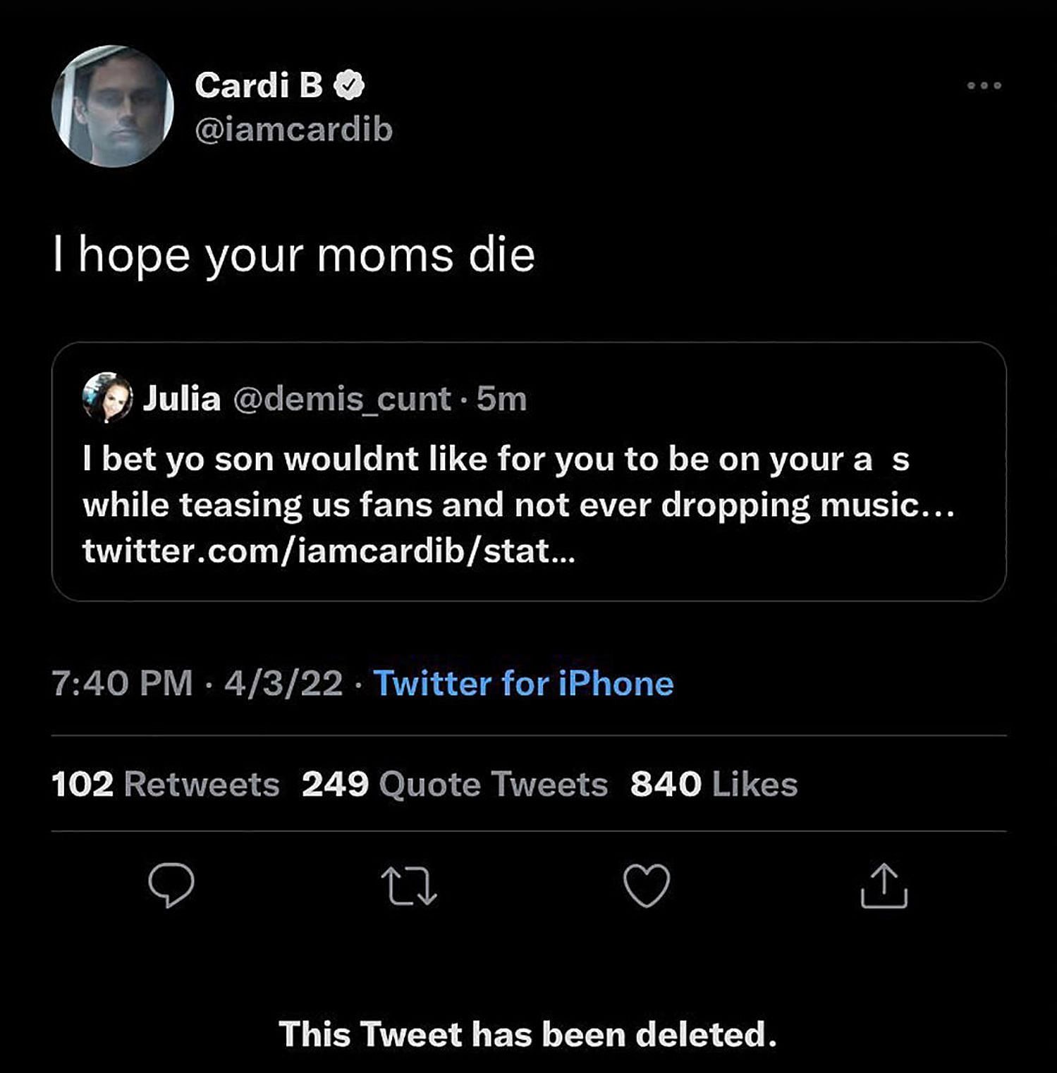 Cardi B Tweets Controversy Explored As Rapper Deletes Twitter Amid ...