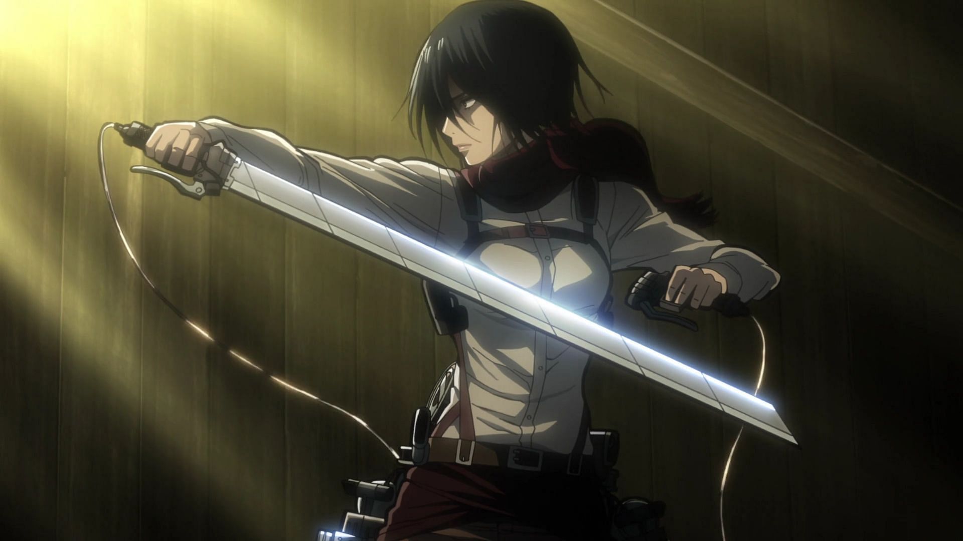 Mikasa is one of the strongest characters in the series (Image via Wit)