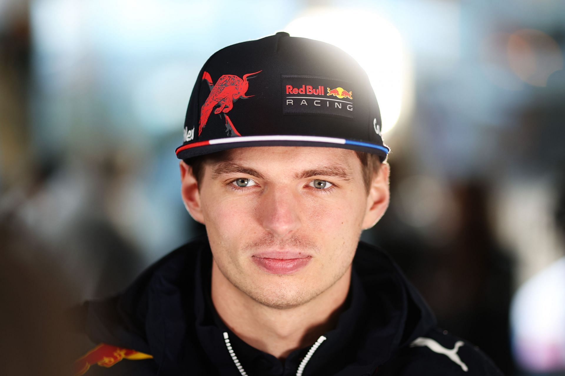 Max Verstappen of the Netherlands and Oracle Red Bull Racing talks to the media in the Paddock before practice ahead of the F1 Grand Prix of Emilia Romagna at Autodromo Enzo e Dino Ferrari on April 22, 2022 (Photo by Peter Fox/Getty Images)