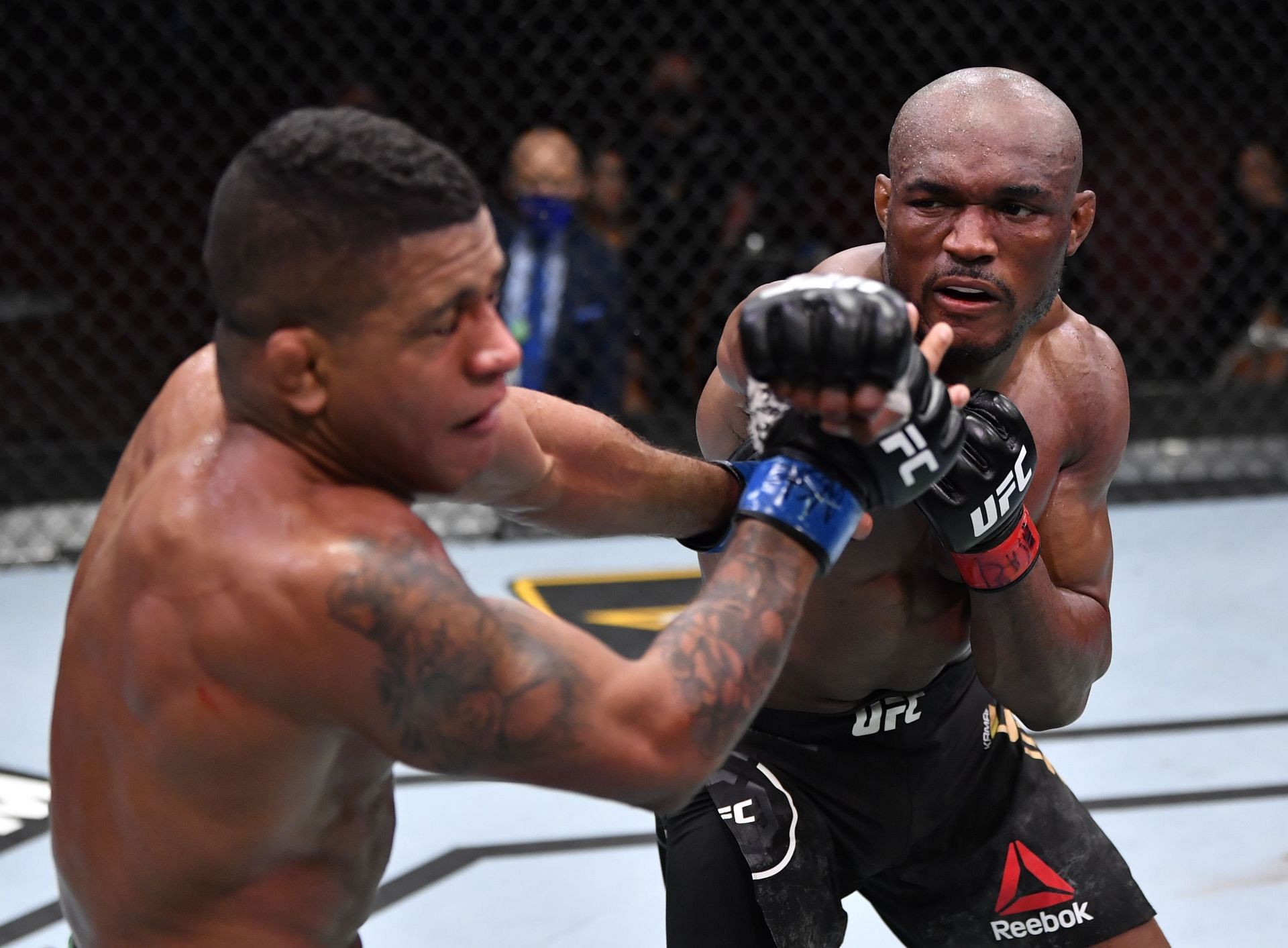 Kamaru Usman impressed with his striking against Gilbert Burns at UFC 258