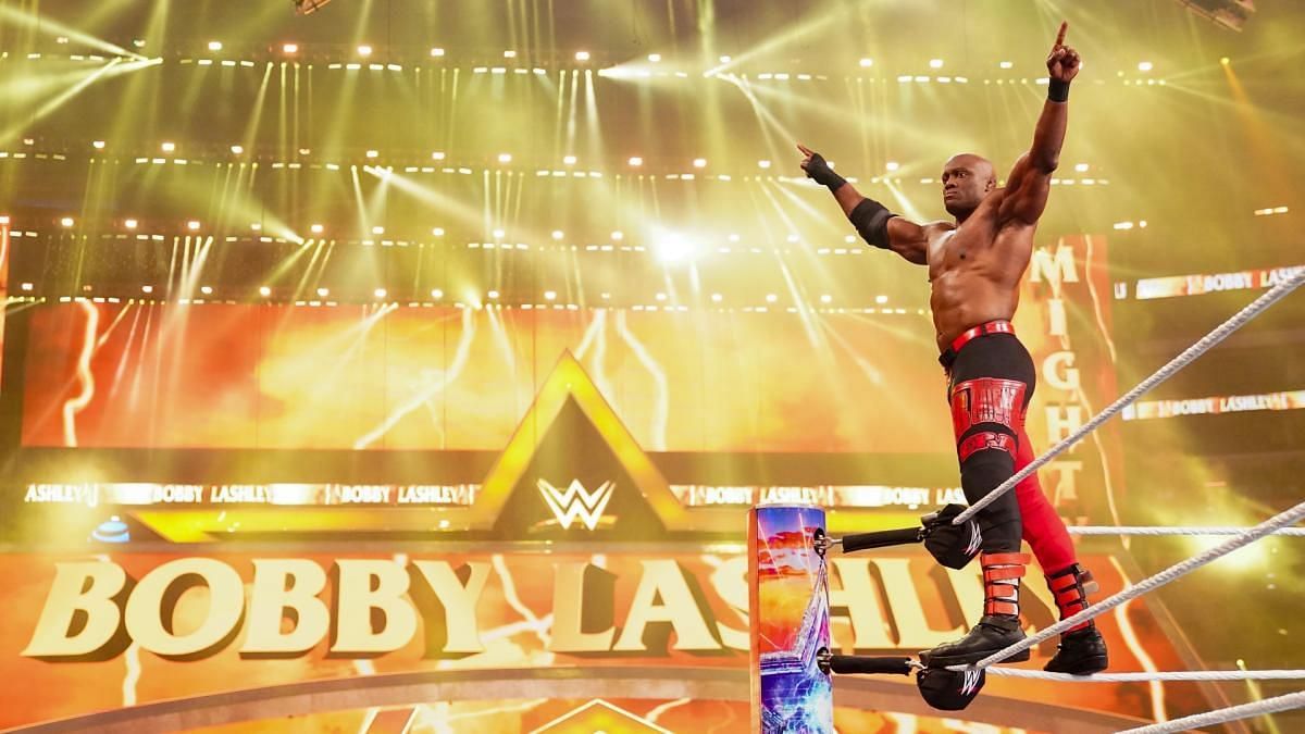 Bobby Lashley toppled Omos on the Show of Shows