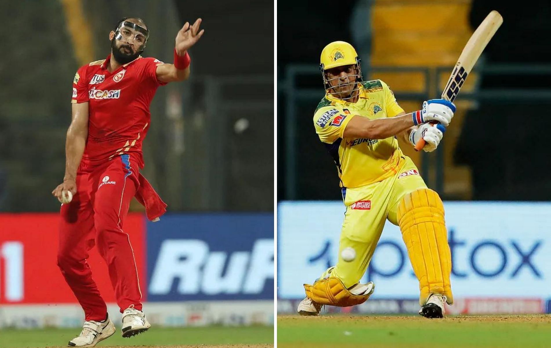 Rishi Dhawan (L) and MS Dhoni (Image: IPLT20.com)