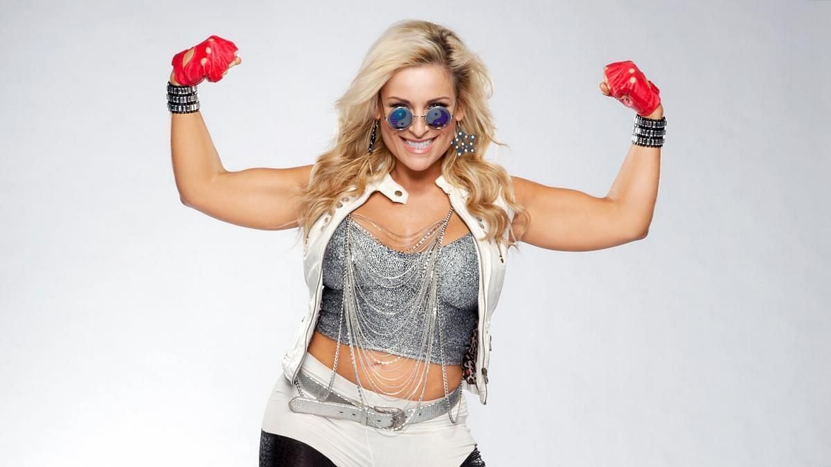 WWE Superstar Natalya posing for the camera