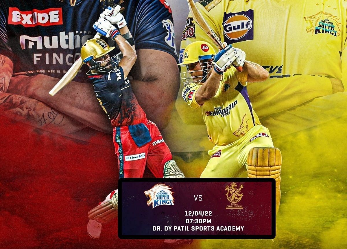 Chennai are still searching for their first win in IPL 2022. Pic: RCB/ Twitter
