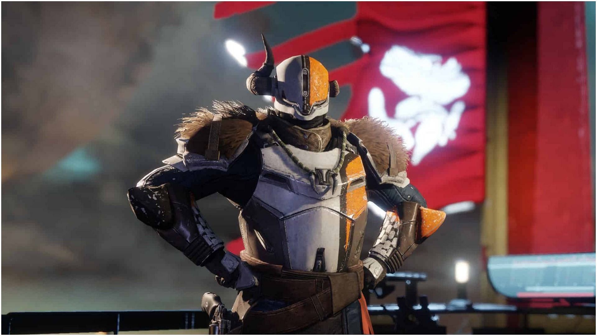 Lord Shaxx, the Crucible vendor in Destiny 2 Tower (Image via Bungie)