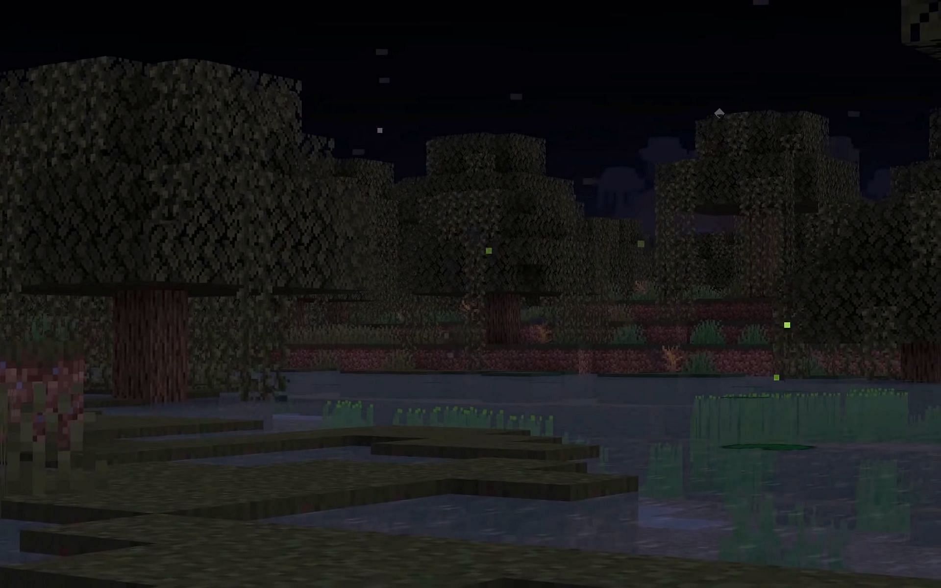 Fireflies will enhance the overall ambiance of a place (Image via Mojang)