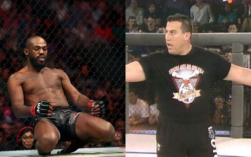 Jon Jones (Left) and John McCarthy (Right) (images courtesy of Getty and @johnmccarthymma Instagram)