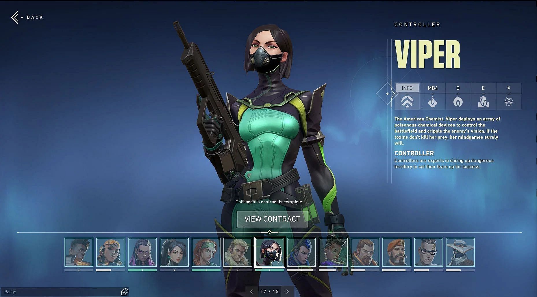 Viper is a controller agent in Valorant (Image via Riot Games)
