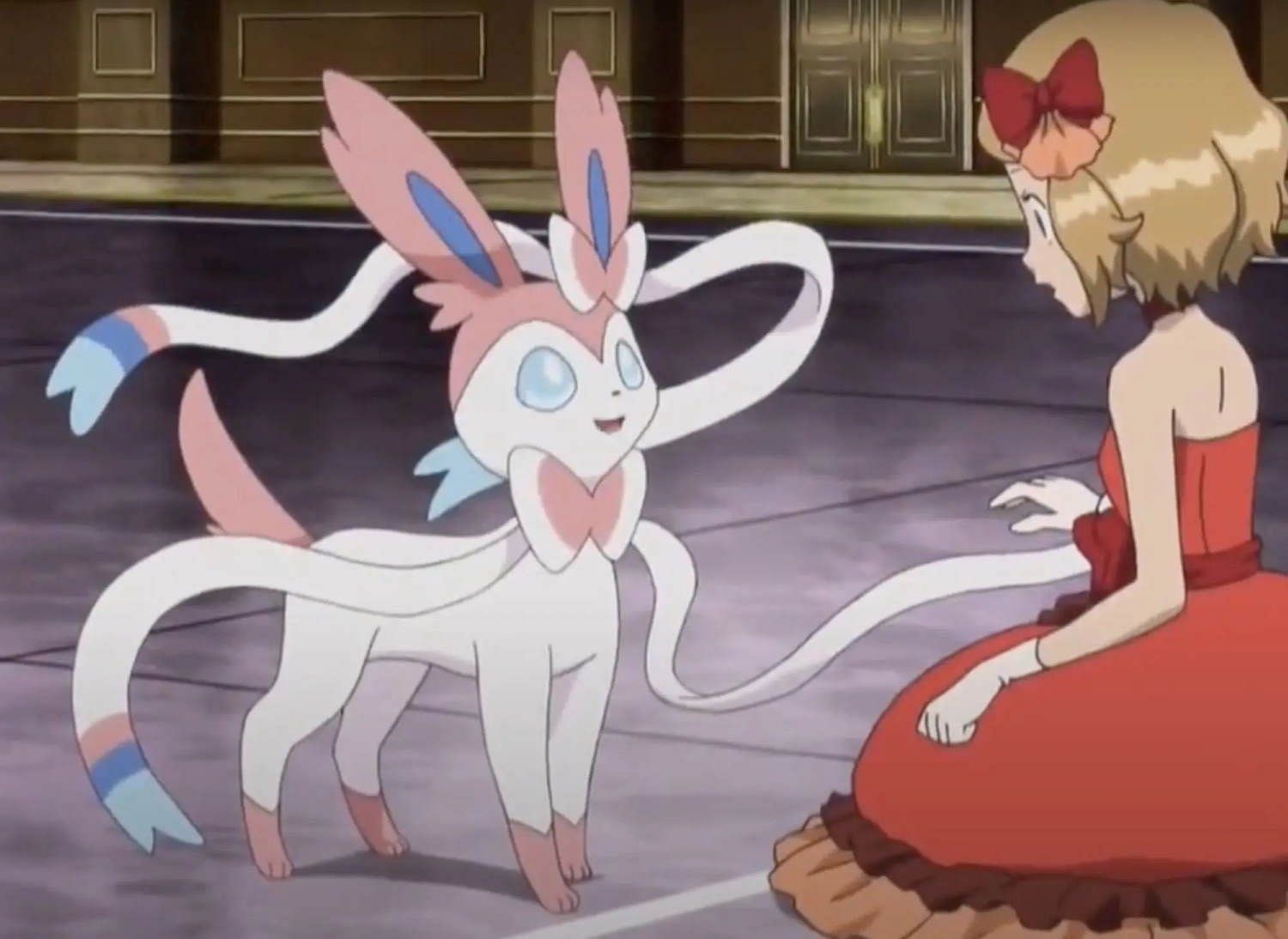 Strong Fairy-types like Sylveon have a good matchup against Hau (Image via The Pokemon Company)
