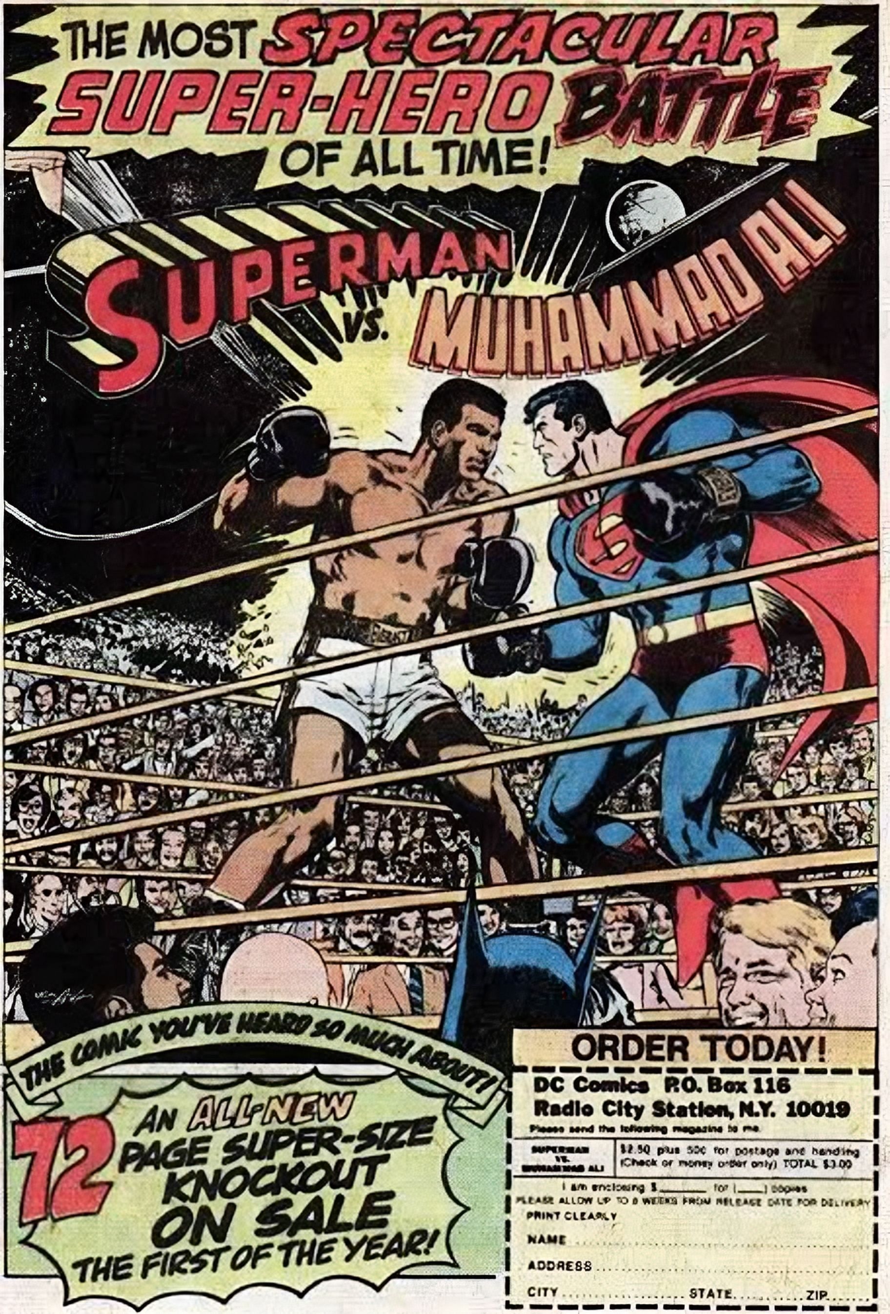 Superman vs Muhammad Ali (Image via DC Comics)