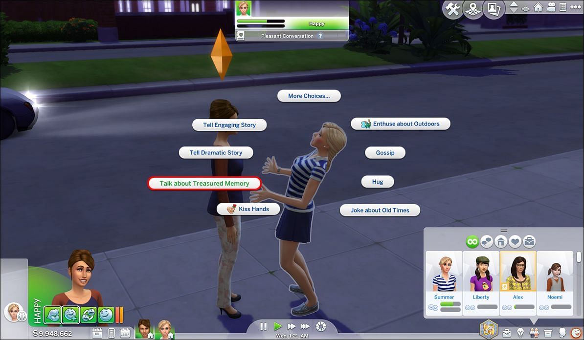 Players can experience more realistic conversations with this mod (Image via Sims 4)