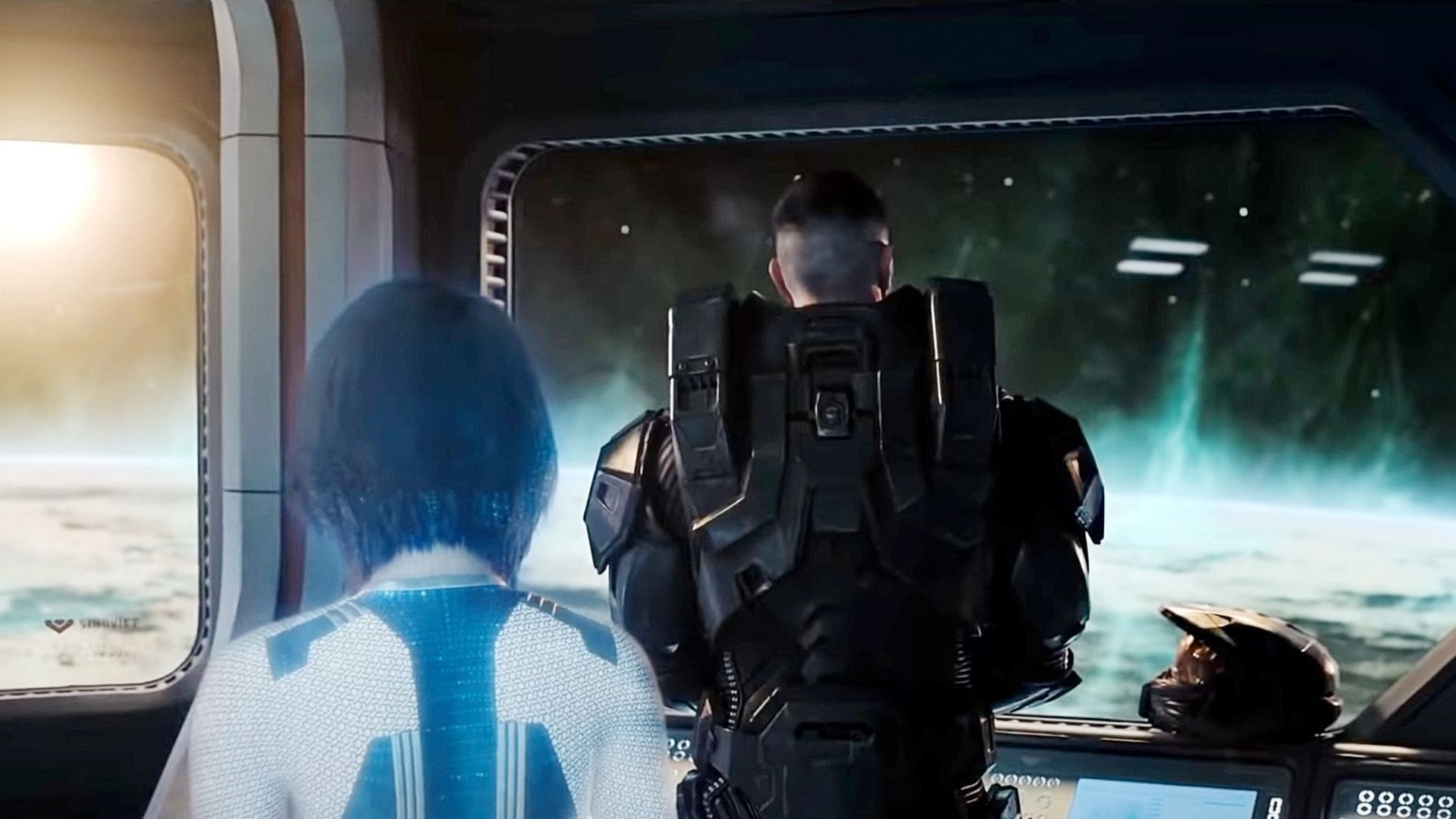 Still from Paramount+&#039;s promo for Halo episode 3 - Cortana (Image via YouTube)