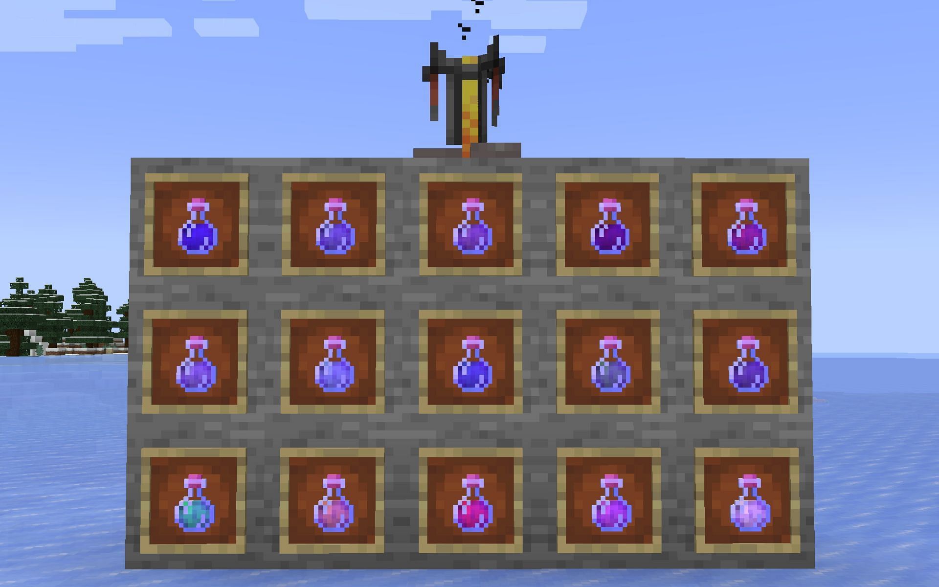 All potions in the game (Image via Minecraft)