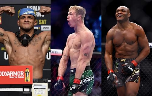 Gilbert Burns (left), Ian Garry (center) & Kamaru Usman (right) [Image Credits- @iangarry on Instagram]