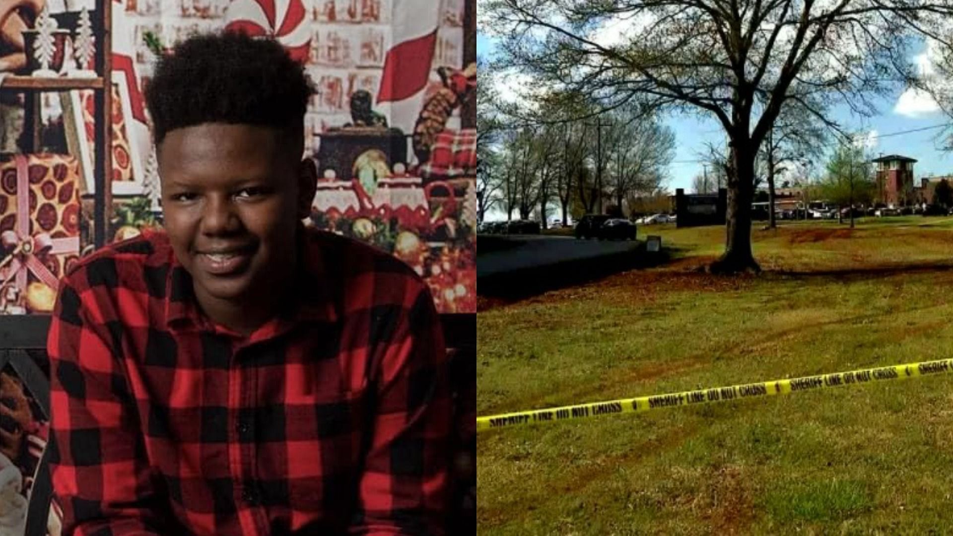 Tanglewood Middle School student Jamari Jackson was shot dead by a fellow student (Image via Cornelius Jones/Facebook and Samiar Nefzi/Facebook)