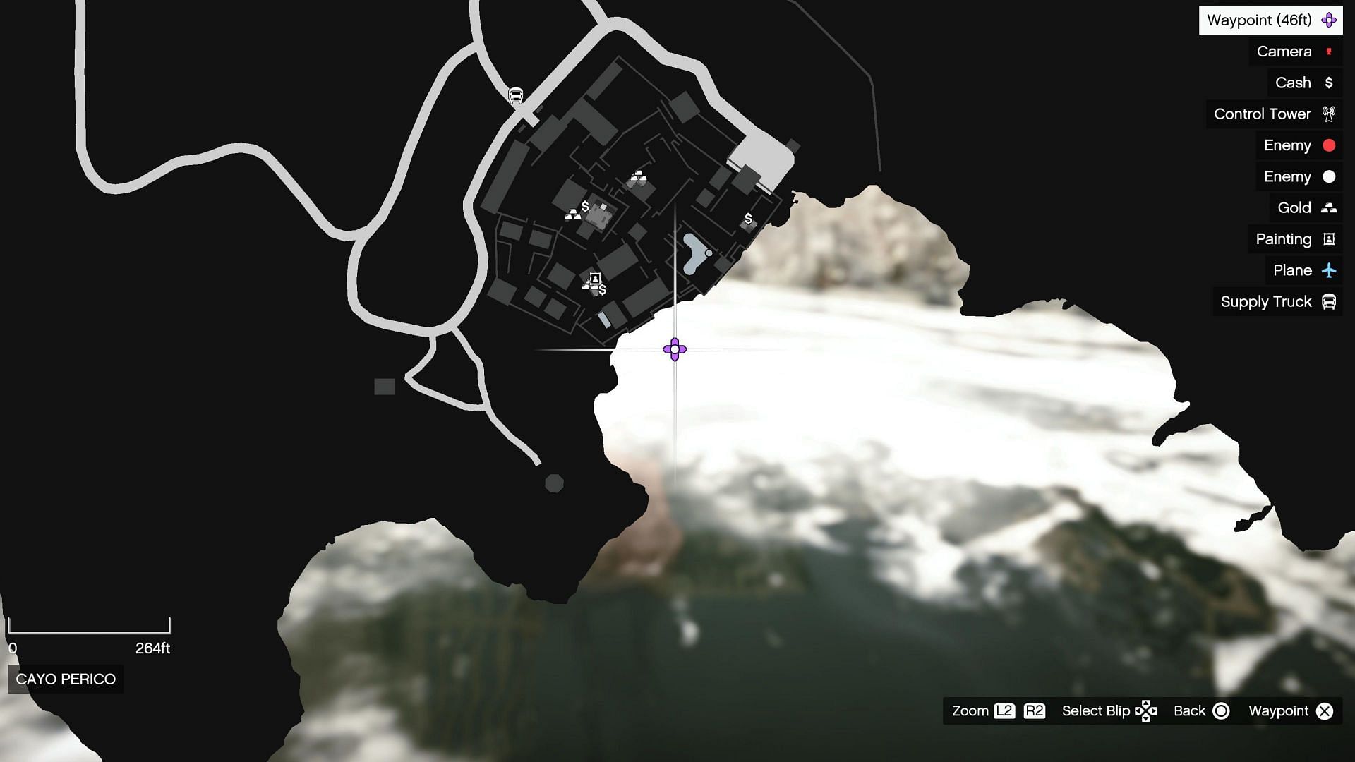 The location of the Drainage Tunnel (Image via Rockstar Games)