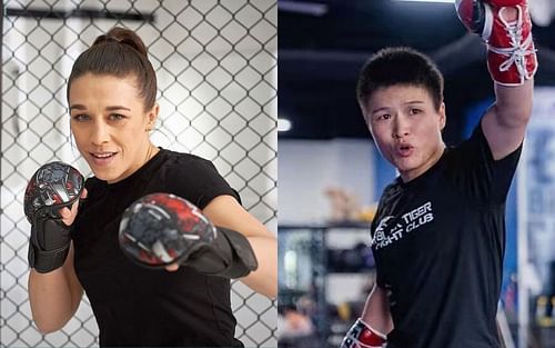 Joanna Jedrzejczyk (left), Zhang Weili (right) [Image courtesy: @joannajedrzejczyk and @zhangweilimma via Instagram]