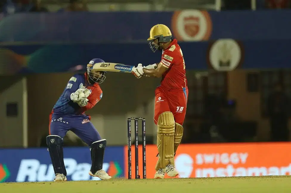 Shikhar Dhawan was caught by Rishabh Pant off Lalit Yadav&#039;s bowling [P/C: iplt20.com]