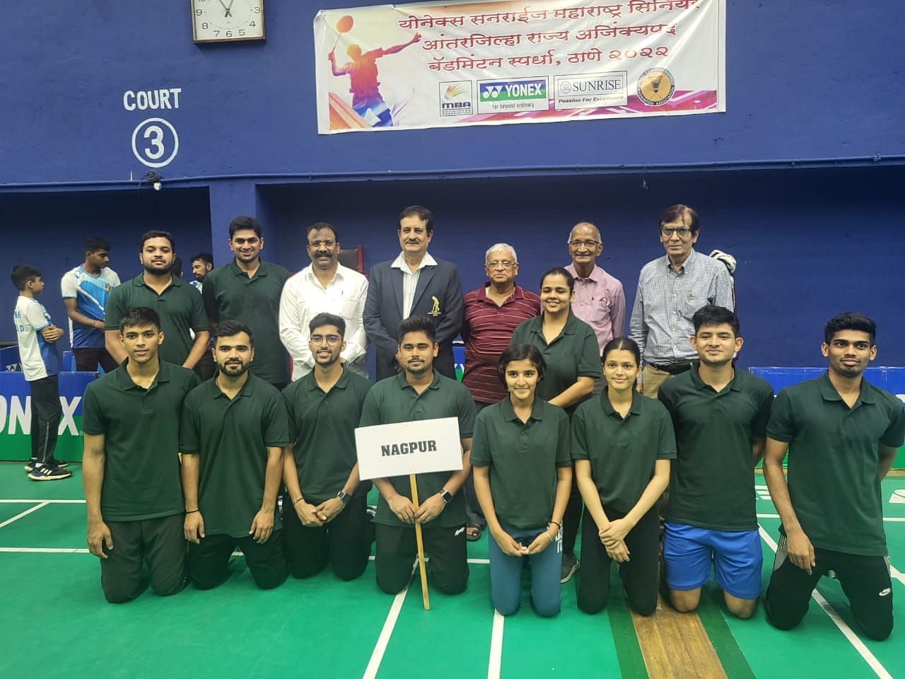 Defending champions Nagpur district teams reach finals of the Maharashtra State Badminton Championship in Thane. (Pic credit: NDBA)