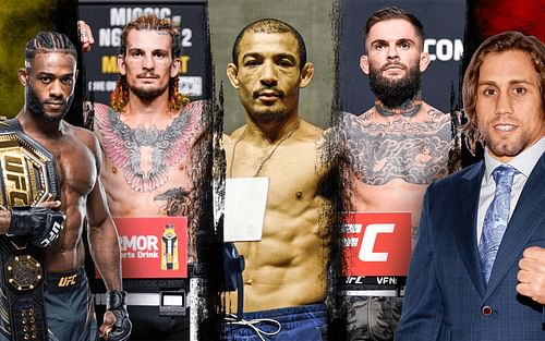 (From L to R) Aljamain Sterling, Sean O'Malley, Jose Aldo, Cody Garbrandt, Urijah Faber [Left image via ufc.com]