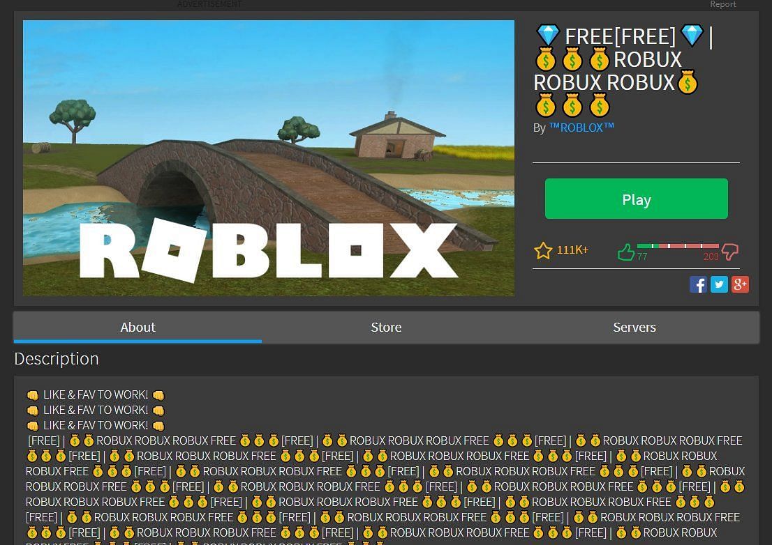 Robux isn&#039;t free (Image via Roblox)